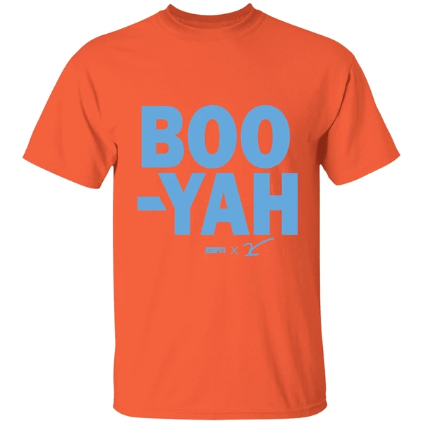 boo yah shirt orange