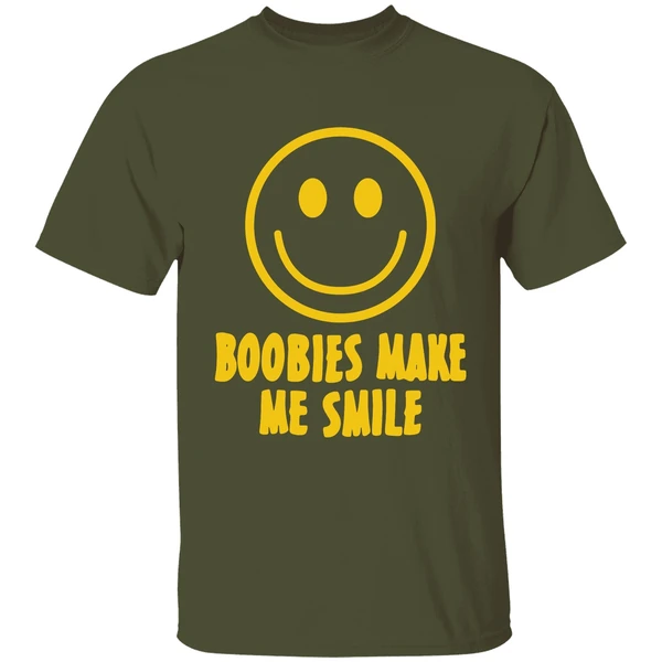 Boobies Make Me Smile Shirt - Image 4