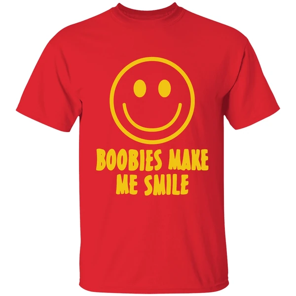 Boobies Make Me Smile Shirt - Image 7