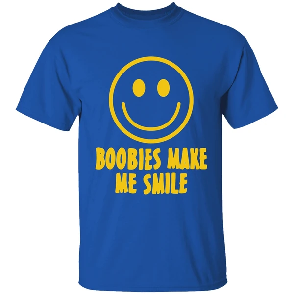 Boobies Make Me Smile Shirt - Image 8