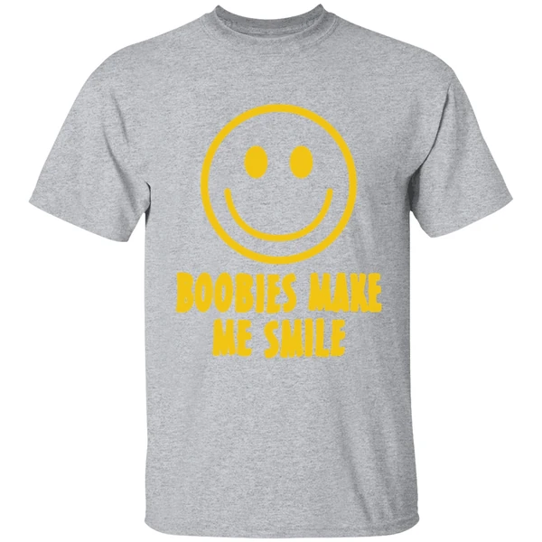 Boobies Make Me Smile Shirt - Image 9