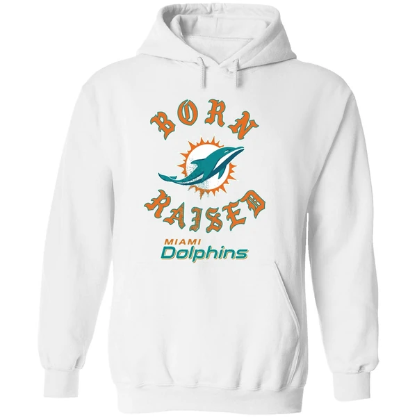 Born Raised Miami Dolphins Hoodie - Image 8