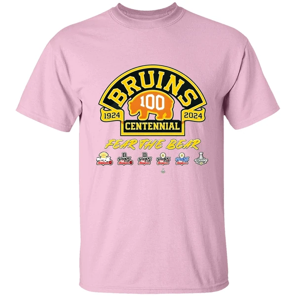 Boston Bruins 100th Anniversary 1924 2024 Fear The Bear Shirt Boston Bruins 100th Anniversary 1924 2024 Fear The Bear Shirt