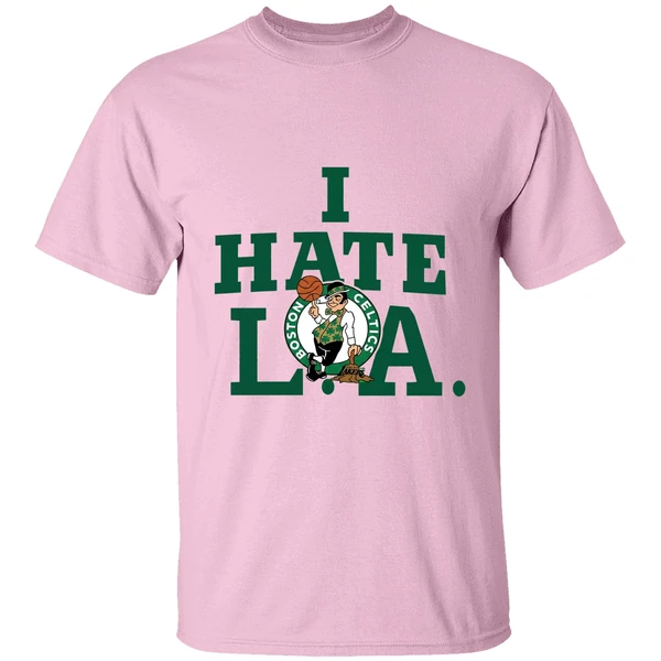 Boston Celtics I Hate La Shirt - Image 2