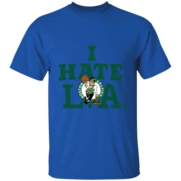 Boston Celtics I Hate La Shirt - Image 5