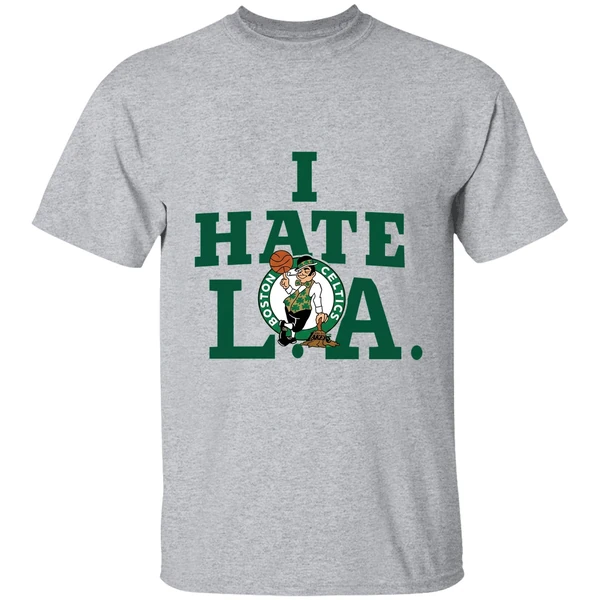 boston celtics i hate la shirt sportgrey
