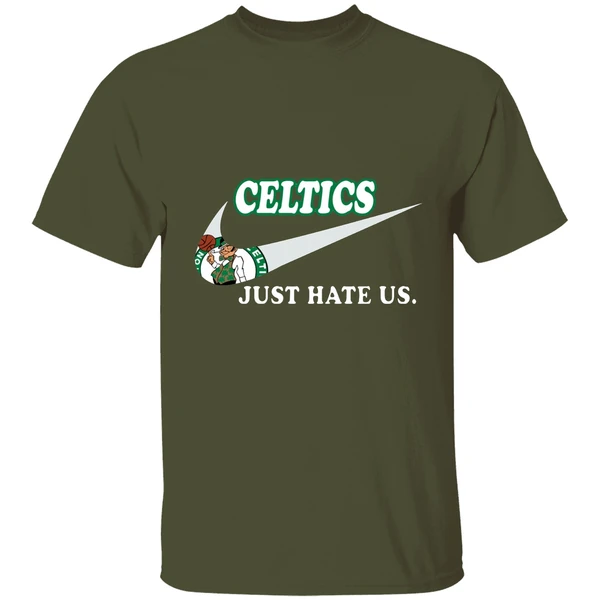 Boston Celtics Just Hate Us Shirt - Image 3