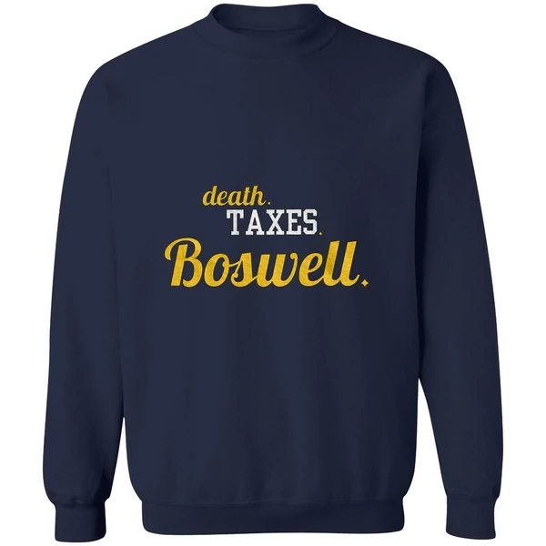 Boswell Guaran Pittsburgh Football Death Taxes Boswell Sweatshirt