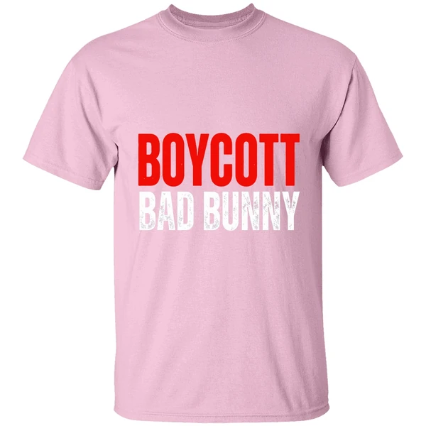 boycott bad bunny shirt lightpink