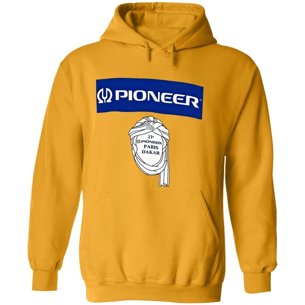 Brad Pitt Wearing Pioneer 12 Pioneer Paris Dakar Hoodie