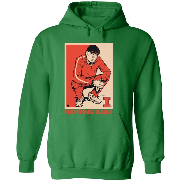 Brad Underwood Coach Illinois Fighting Illini Basketball Hoodie - Image 2