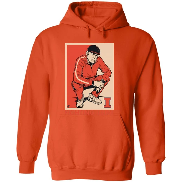 Brad Underwood Coach Illinois Fighting Illini Basketball Hoodie - Image 6