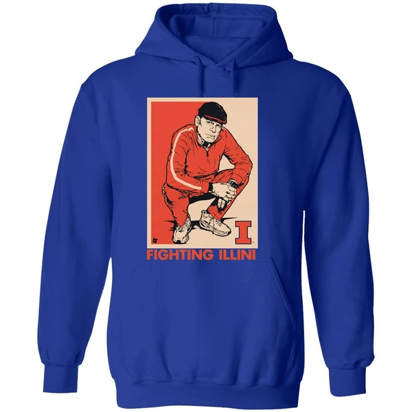 Brad Underwood Coach Illinois Fighting Illini Basketball Hoodie - Image 7