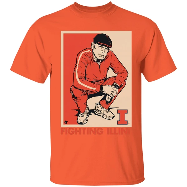 Brad Underwood Coach Illinois Fighting Illini Basketball Shirt - Image 3