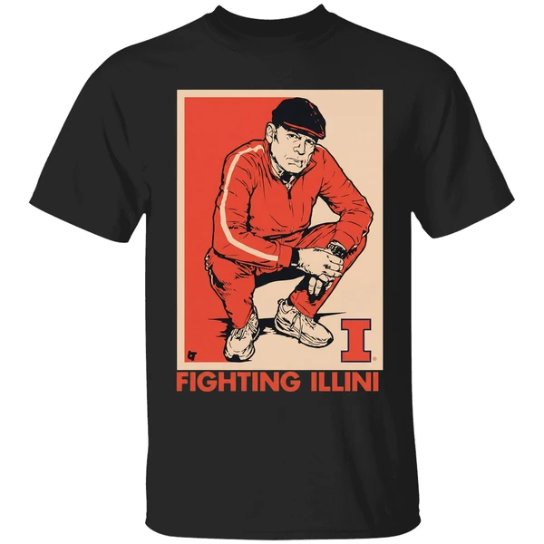 Brad Underwood Coach Illinois Fighting Illini Basketball Shirt - Image 7