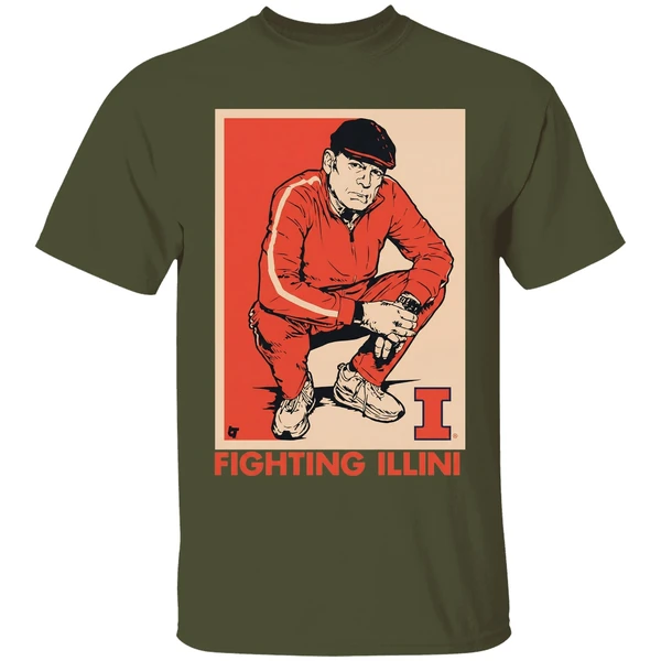 Brad Underwood Coach Illinois Fighting Illini Basketball Shirt - Image 9