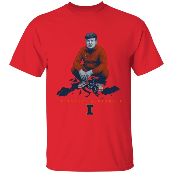 bradimir brad underwood coach illinois fighting illini basketball maps shirt red
