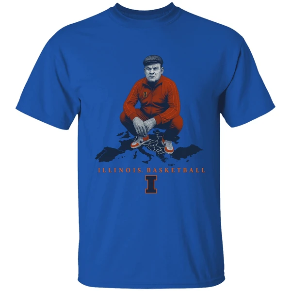bradimir brad underwood coach illinois fighting illini basketball maps shirt royalblue