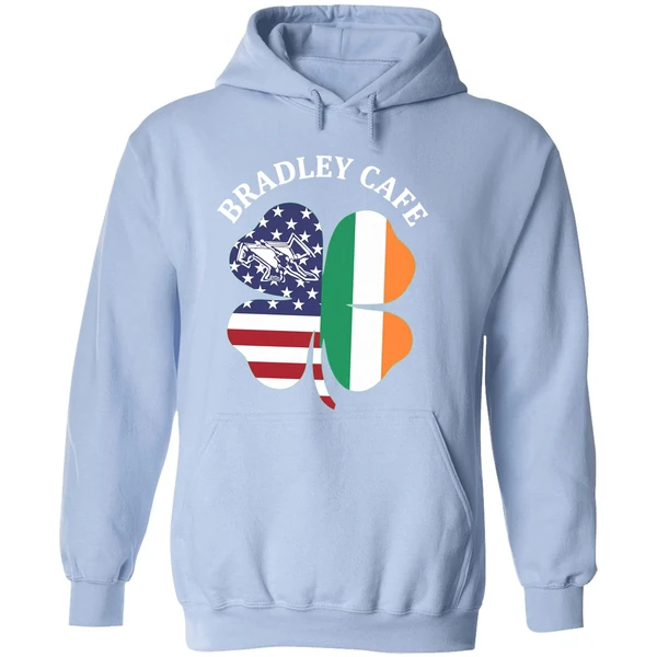Bradley Cafe Providence Ri Est 1937 Flag Hoodie - Image 4