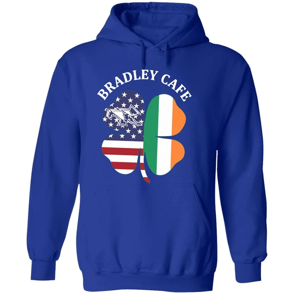 Bradley Cafe Providence Ri Est 1937 Flag Hoodie - Image 7