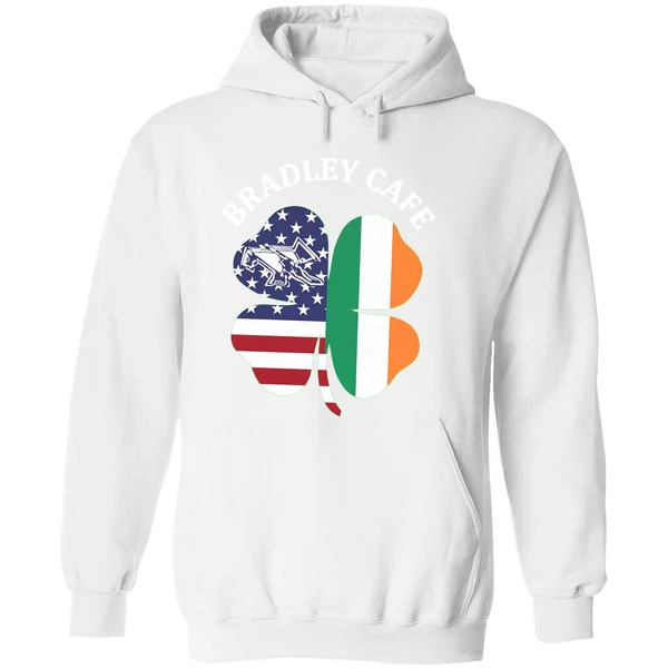 Bradley Cafe Providence Ri Est 1937 Flag Hoodie - Image 8