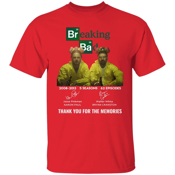 Breaking Bad 2008 2013 Thank You For The Memories Shirt - Image 6