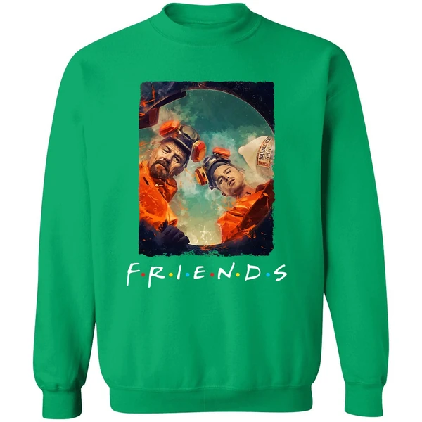 Breaking Bad Walter And Jesse Friends Sweatshirt - Image 2
