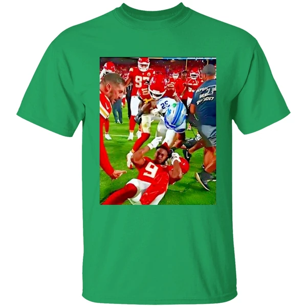 Brian Branch Slaps Juju Smith Schuster Kansas City Chiefs Vs Detroit Lions Shirt - Image 8
