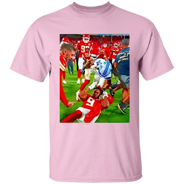Brian Branch Slaps Juju Smith Schuster Kansas City Chiefs Vs Detroit Lions Shirt - Image 2