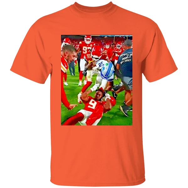Brian Branch Slaps Juju Smith Schuster Kansas City Chiefs Vs Detroit Lions Shirt - Image 5