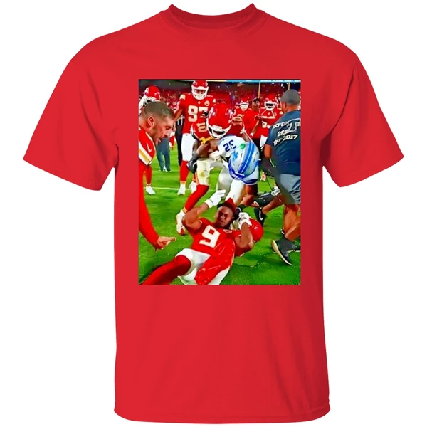 Brian Branch Slaps Juju Smith Schuster Kansas City Chiefs Vs Detroit Lions Shirt - Image 6
