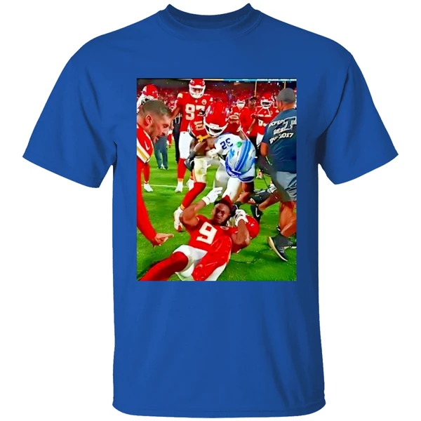 Brian Branch Slaps Juju Smith Schuster Kansas City Chiefs Vs Detroit Lions Shirt - Image 7