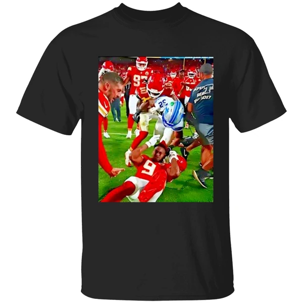 Brian Branch Slaps Juju Smith Schuster Kansas City Chiefs Vs Detroit Lions Shirt - Image 9