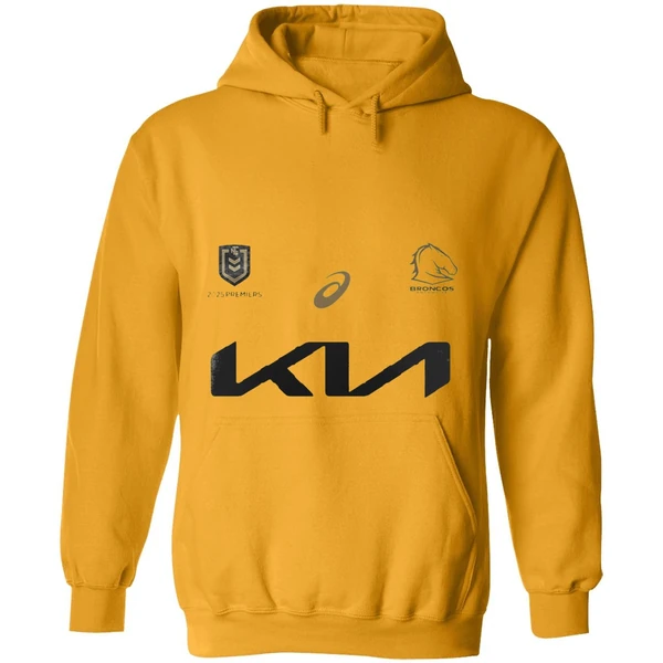 Brisbane Broncos 2025 Telstra Premiers Ring Name Roster Hoodie