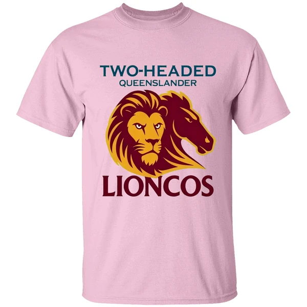 Brisbane Lions And Brisbane Broncos Two Headed Queenslander Lioncos Shirt - Image 2