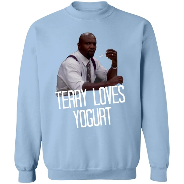 Brooklyn Nine Nine Terry Loves Yogurt Sweatshirt - Image 3