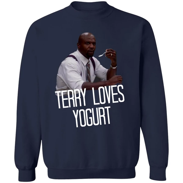 Brooklyn Nine Nine Terry Loves Yogurt Sweatshirt - Image 5