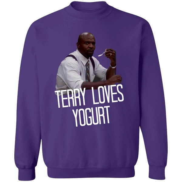 Brooklyn Nine Nine Terry Loves Yogurt Sweatshirt - Image 6