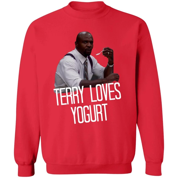 Brooklyn Nine Nine Terry Loves Yogurt Sweatshirt - Image 7