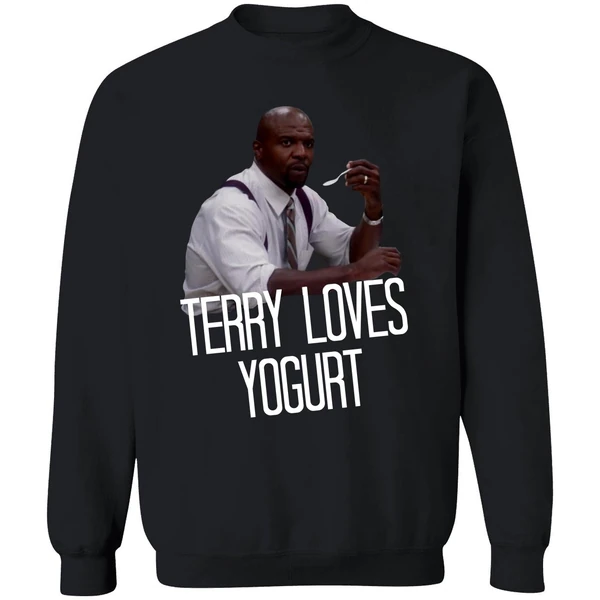 Brooklyn Nine Nine Terry Loves Yogurt Sweatshirt - Image 9