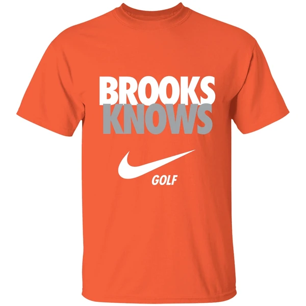 brooks knows nike shirt orange
