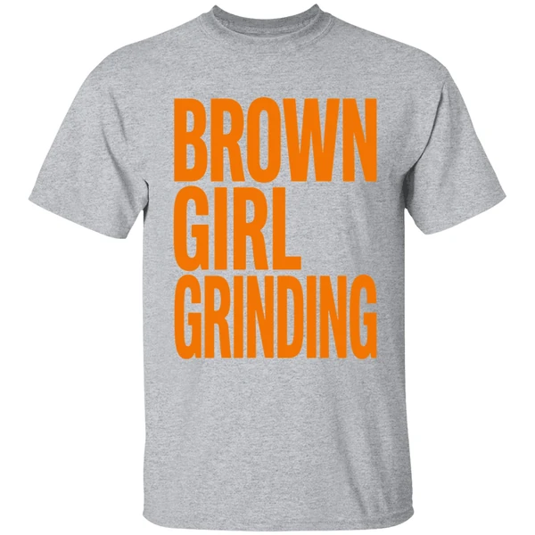 brown girl grinding shirt sportgrey