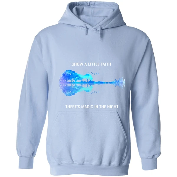 Bruce Springsteen Show A Little Faith There's Magic In The Night Jungle Guitar Night Hoodie - Image 3