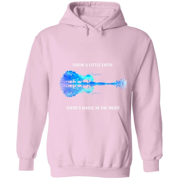 Bruce Springsteen Show A Little Faith There's Magic In The Night Jungle Guitar Night Hoodie - Image 4