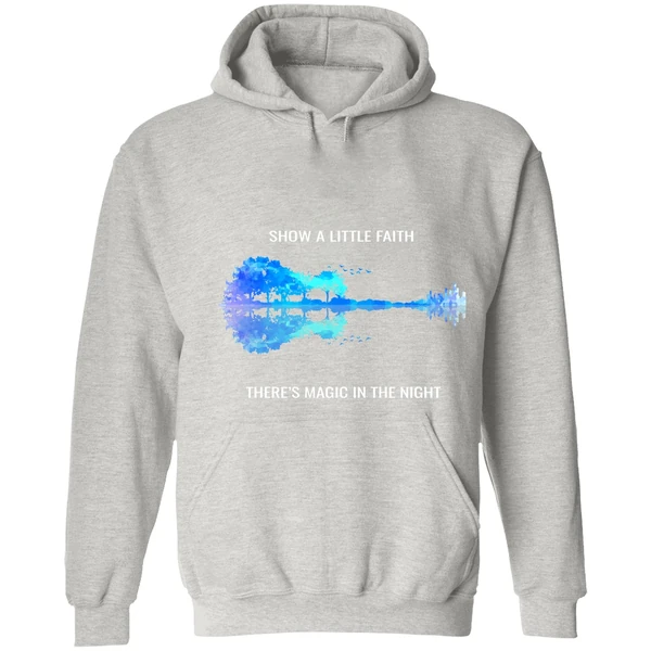 Bruce Springsteen Show A Little Faith There's Magic In The Night Jungle Guitar Night Hoodie - Image 7
