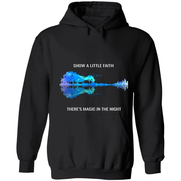 Bruce Springsteen Show A Little Faith There's Magic In The Night Jungle Guitar Night Hoodie - Image 8