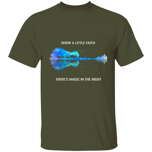 Bruce Springsteen Show A Little Faith There's Magic In The Night Jungle Guitar Night Shirt - Image 3