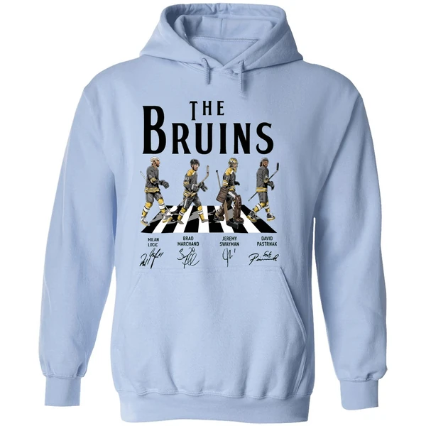 Bruins Walking Abbey Road Signatures Hoodie - Image 4