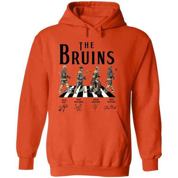 Bruins Walking Abbey Road Signatures Hoodie - Image 6