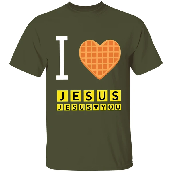 bryce-crawford-wearing-i-love-jesus-jesus-loves-you-waffle-house-shirt-militarygreen